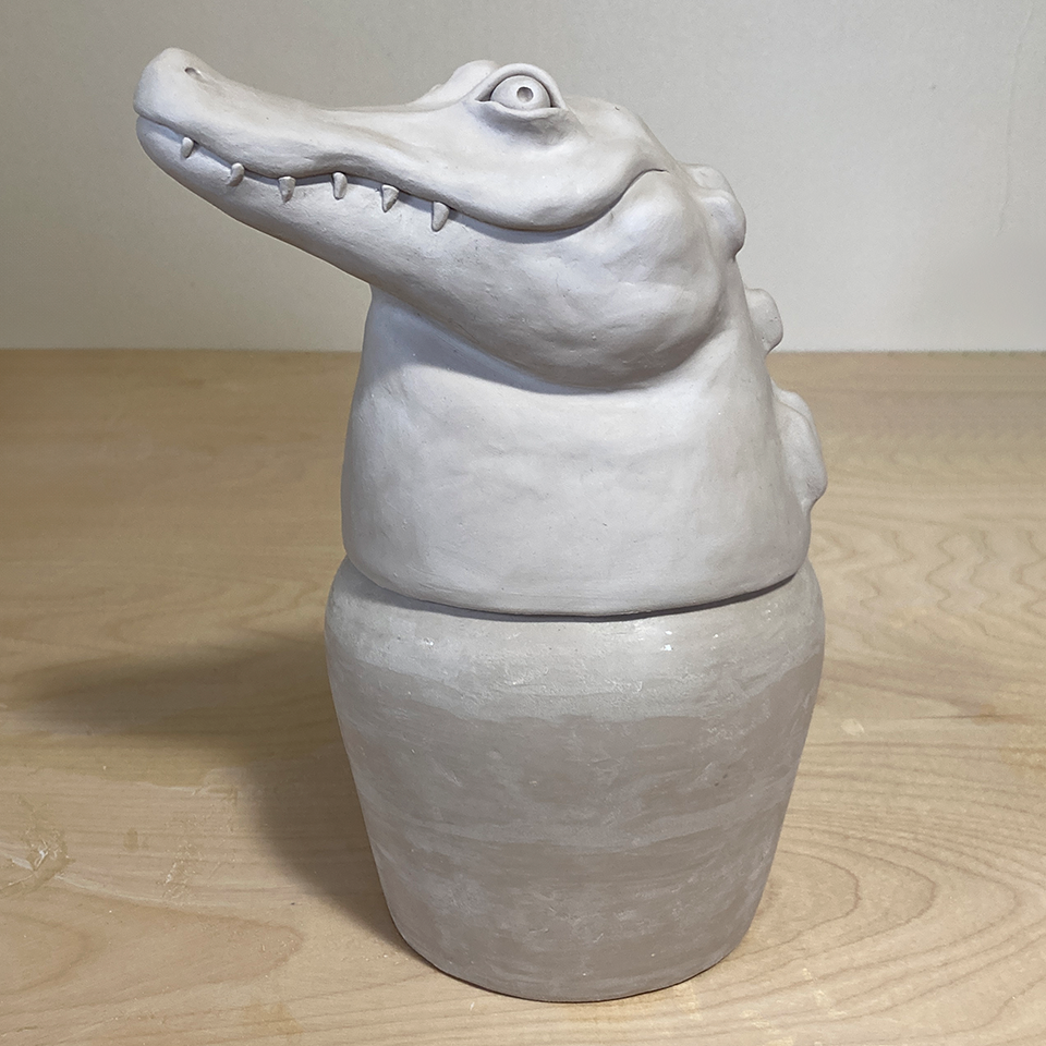 NYC Canopic Jar: Alligator