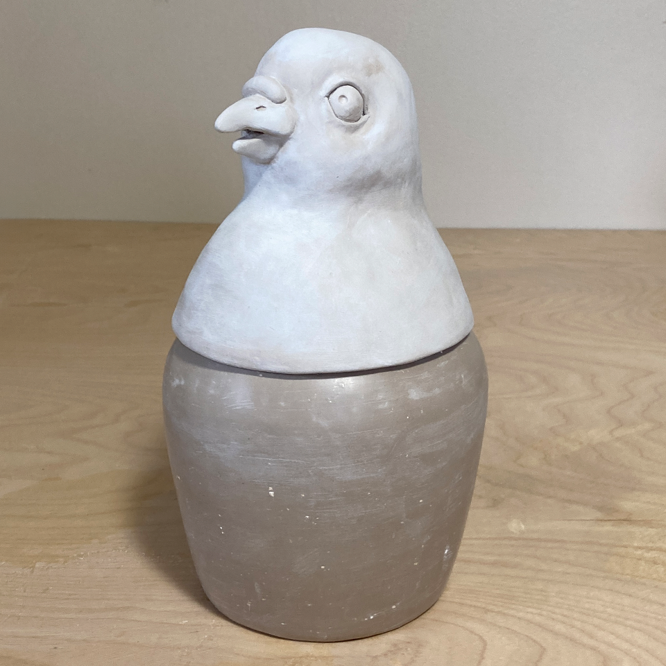 NYC Canopic Jar: Pigeon